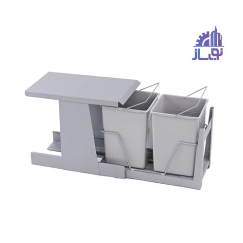 سطل زباله ریل کف تاندوم دو مخزنه (دیاکو) آدلان