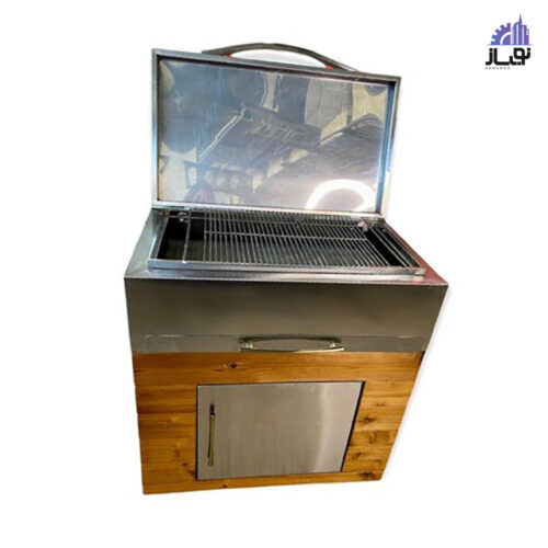 باربیکیو ۱۱۰ سانت ذغالی استیل ترموود عرض 60 کد cc148